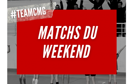 MATCHS DU WEEKEND DU 15 ET 16 JANVIER