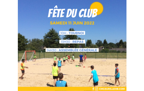 Fête du club Samedi 11 Juin