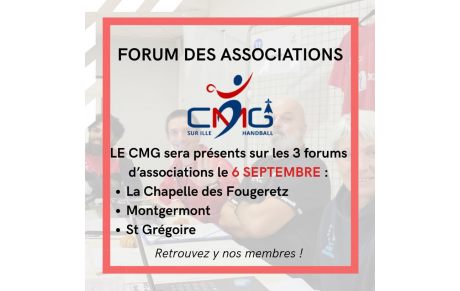 Forum des Associations / Retrouvez-nous dans vos communes ! 