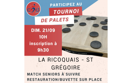 Participez au tournoi de palets du CMG !